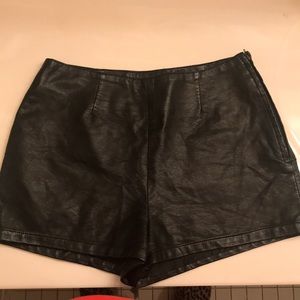 Faux Leather High Waisted shorts